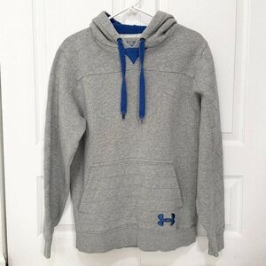 Men Under Armour Classic Fit Hoodie in Blue/Gray Size Medium